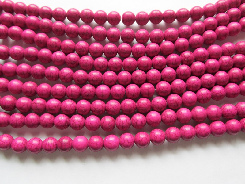 (image for) Fushia Pink Magnesite Rounds # 1648